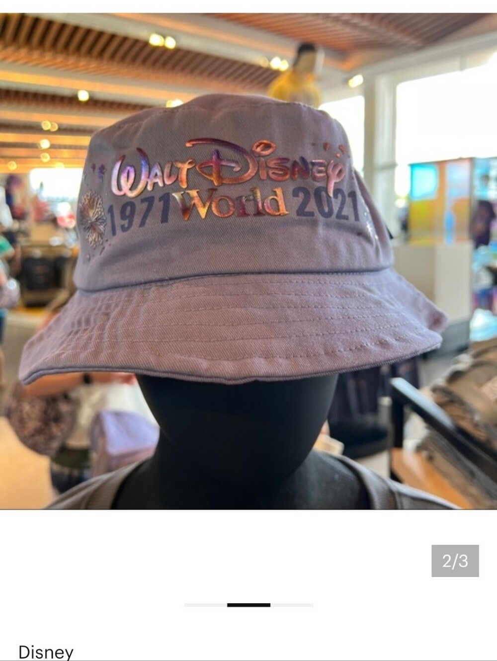 2021 Walt Disney World 50th Anniversary Spirit Jersey Bucket Hat LE